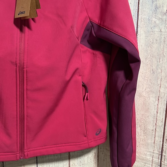 NWT ASICS pink hooded soft shell jacket - Picture 4 of 7